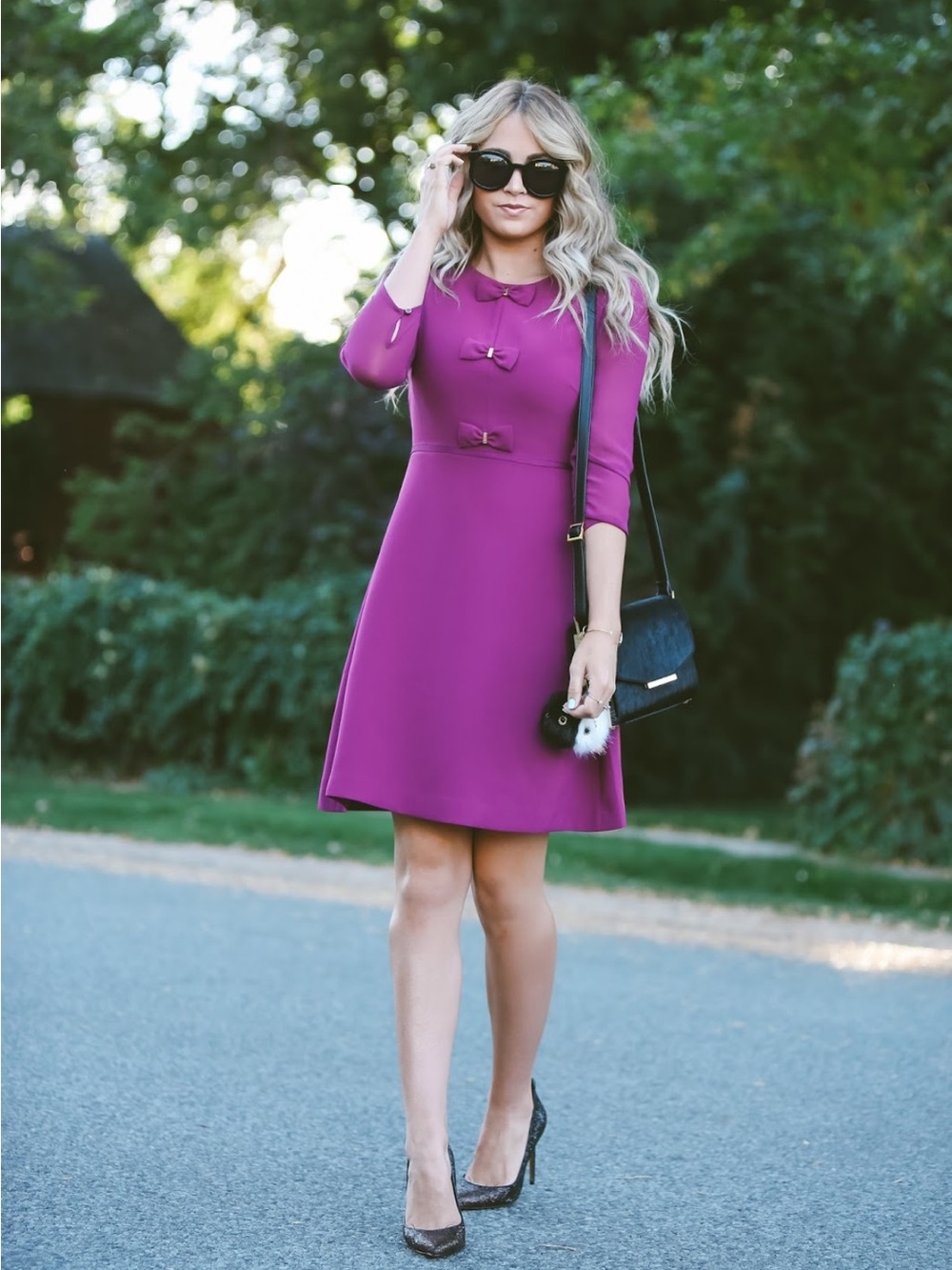Ted Baker Finna Bow Dress Size 0 = US 2